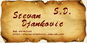 Stevan Đanković vizit kartica